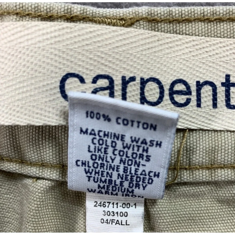 Vintage GAP Carpenter Pants Mens 32x32 Beige Utility Workwear Y2K Streetwear